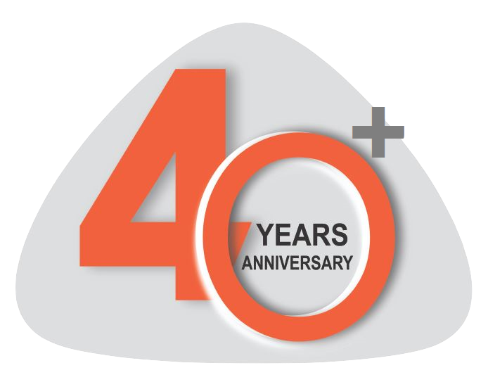 40 Years Logo with Plus
